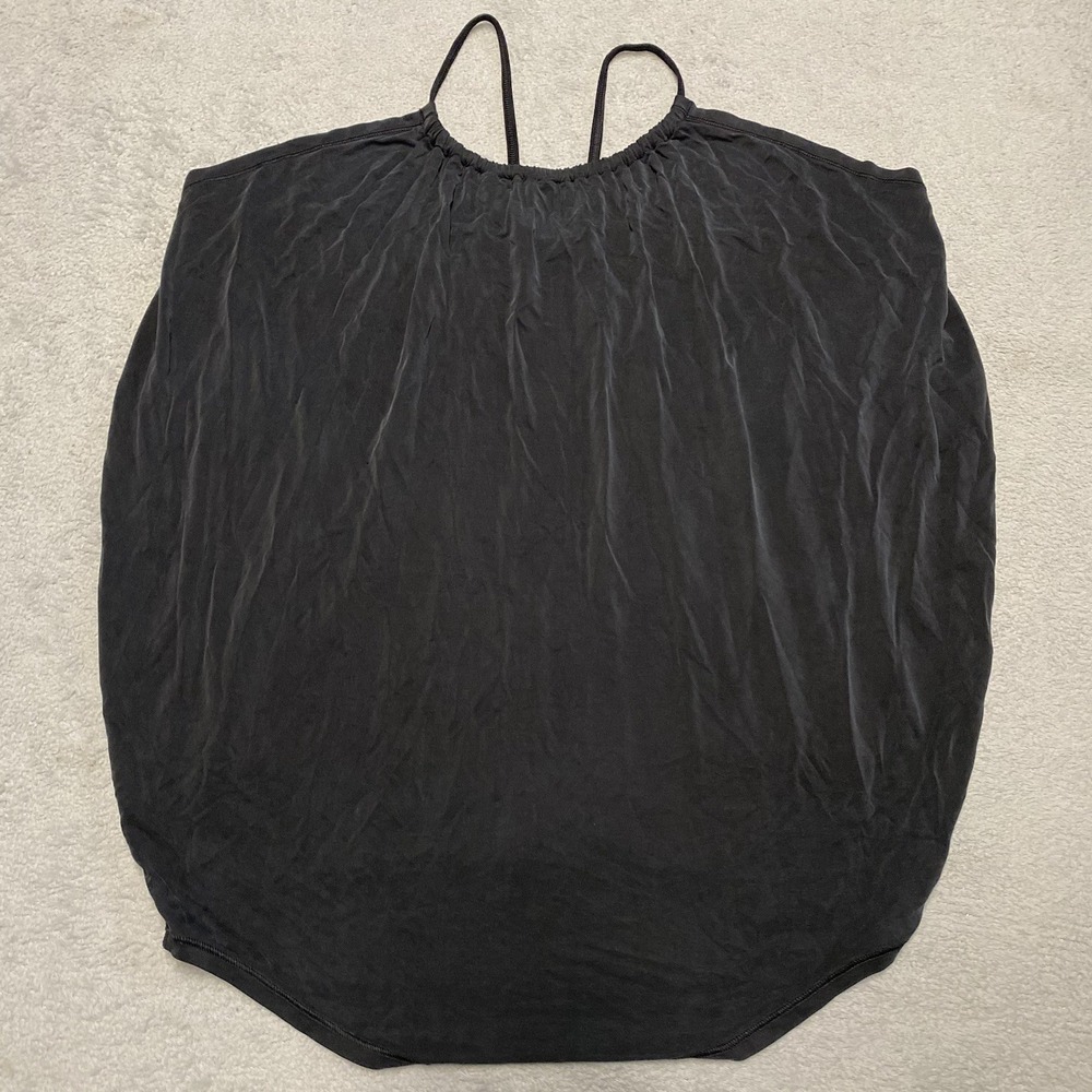 Lululemon Tank Top Size 8 Black Spaghettis Strap Oversized Relaxed Soft